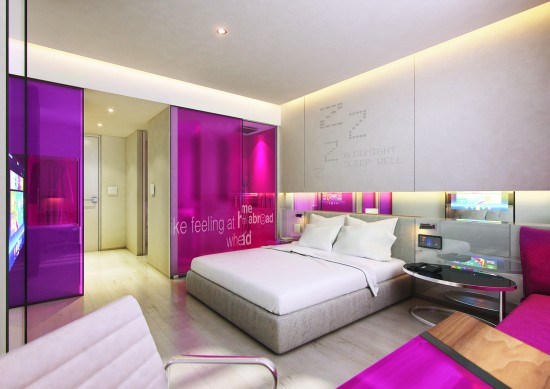 A rendering of one of Studio M’s bedroom 