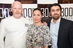 Anthony Caron, Founder of 800 Degrees, K Brosas, singer, actor and comedian from Philippines, Manish Jeswani, MD of Eaters ME and Franchise owner of 800 Degrees