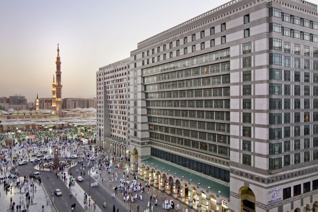 Madinah Hilton Exterior Hotel with Holy Mosque