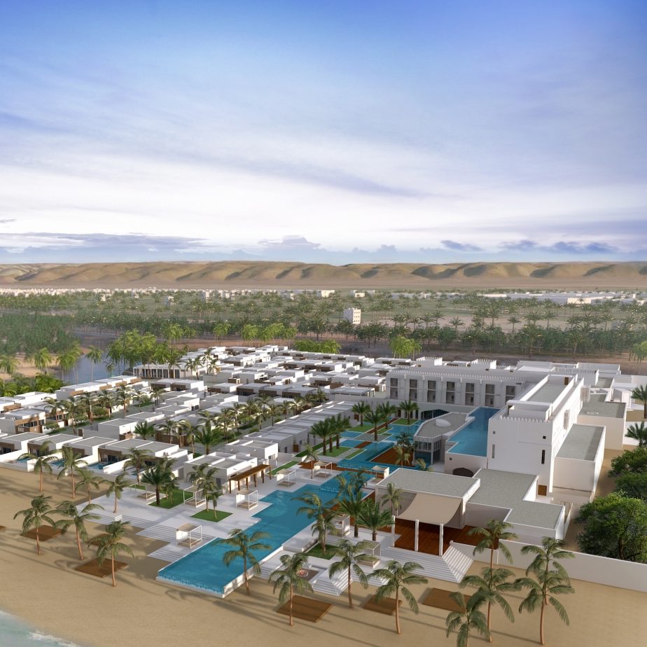 Al-Baleed-Resort-–-Salalah-by-Anantara-Aerial-View-Rendering