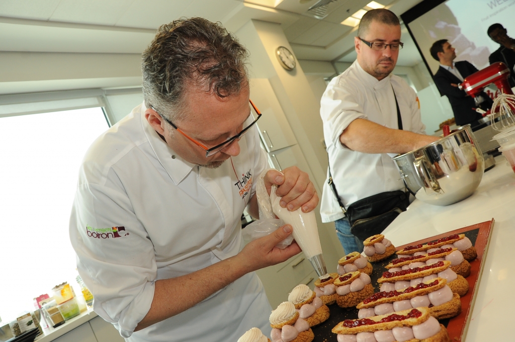 Chef Michel Willaume in action during the workshop