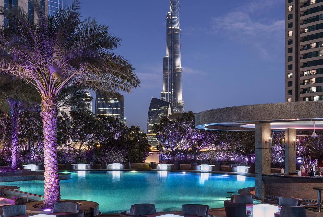 The finest views of Qatar world cup 22 and Burj Khalifa at iKandy Pool and Lounge
