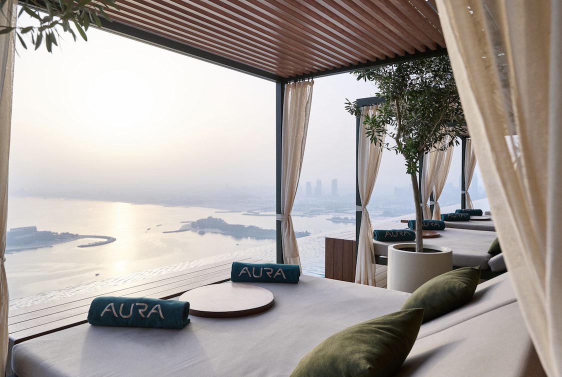 Experience a Dubai sunrise like no other at AURA Skypool Lounge
